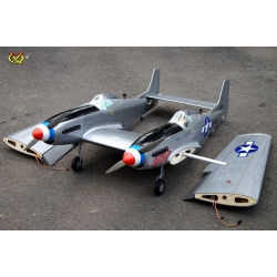 Samolot F82 Twin Mustang (klasa 46 EP-GP)(2,0m rozpiętości) ARF - VQ-Models